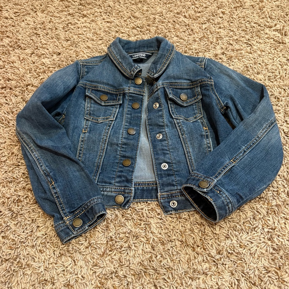 Girls Lands End Jean Jacket size 5-6